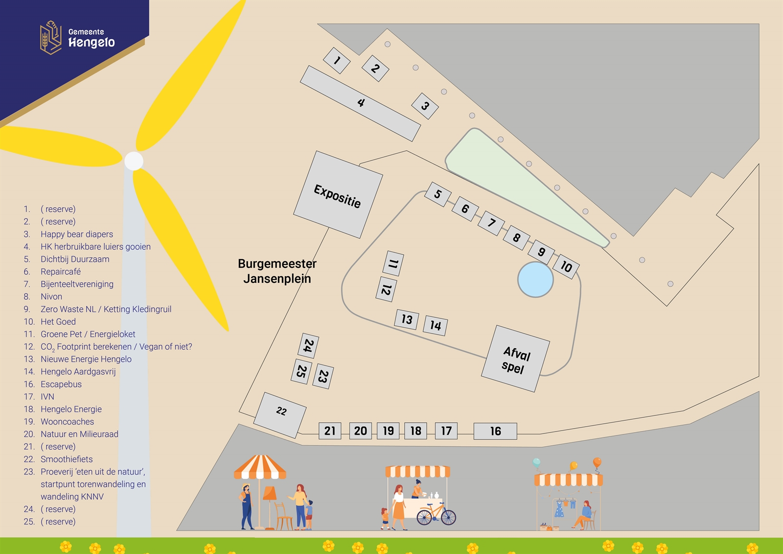 Plattegrond Duurzaamheidsmarkt 2022